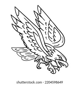 The illustration of eagle vector.
Suitable for garuda or animal icon sign or symbol.
