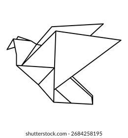 The Illustration of Eagles Origami