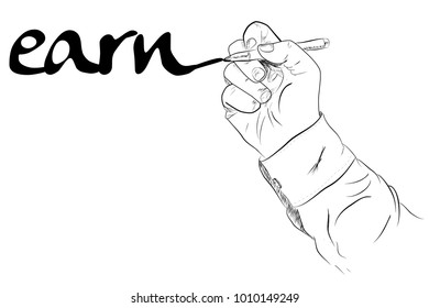 Illustration for Earn / Investment / Business Related Article
