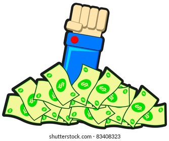 illustration of earn money