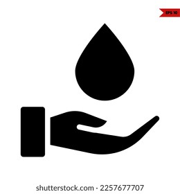 illustration of earth day glyph icon 