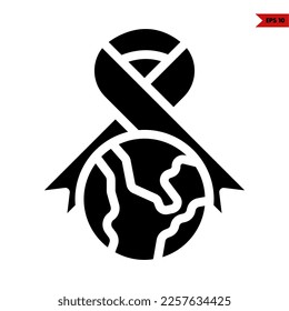 illustration of earth glyph icon