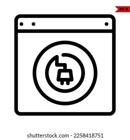 illustration of earth line icon