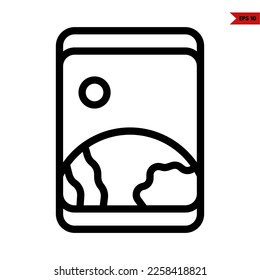illustration of earth line icon