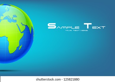 illustration of earth on abstract background