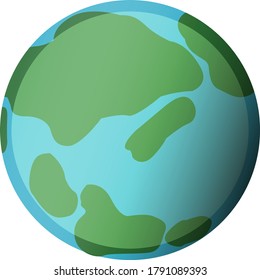Illustration of Earth on transparent background