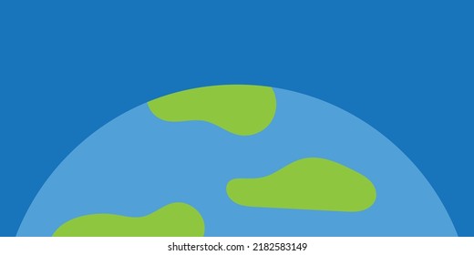 illustration of an earth planet in outer space view background vector