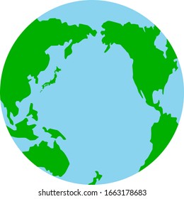 Illustration of the earth as seen from space.