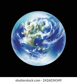 Illustration of earth, Vector illustration