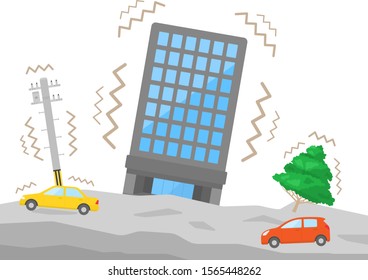 
Illustration of earthquake.
Illustration of natural disaster.