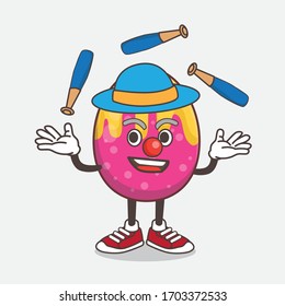 Ilustración de la caricatura de Huevo Pascua, el personaje de la mascota juega al contrabando
