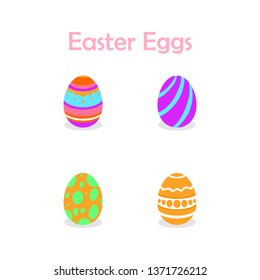 illustration of easter eggs collection for easter day