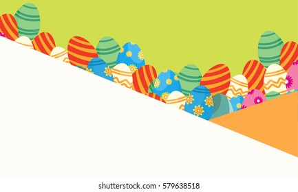 Illustration of Easter greeting card style