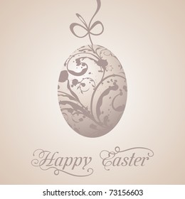 Illustration Easter paschal grunge egg - vector