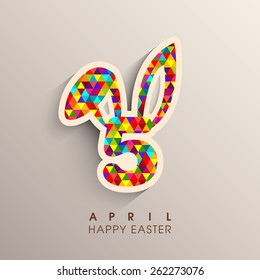 Illustration of Easter,fifth April.