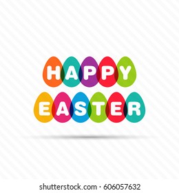 Illustration of Easter,fifth April vector.