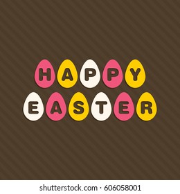 Illustration of Easter,fifth April vector.