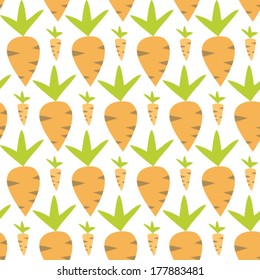 Illustration of Eastern carrots seamless texture