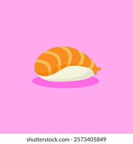 illustration of ebi nigiri, a typical Japanese food