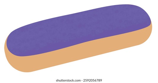 Illustration of eclairs blueberry flavour