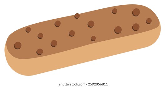 Illustration of eclairs caramel flavour
