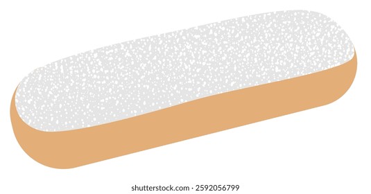 Illustration of eclairs coconut flavour
