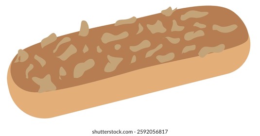 Illustration of eclairs hazelnut flavour