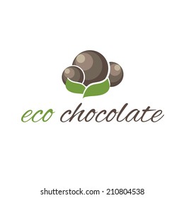  illustration of eco chocolate Chocolate candies 