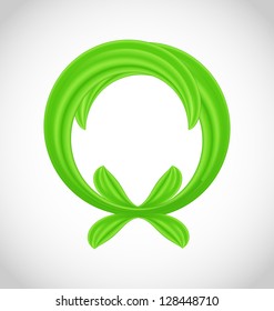 Illustration of eco friendly icon isolated - vector