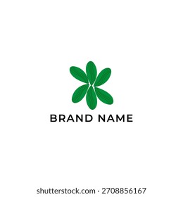 ILUSTRACIÓN ECO HOJA COLOR VERDE LÍNEA GEOMÉTRICA BOTÁNICA SIMPLE NATURALEZA LOGO ICONO ELEMENTO DE PLANTILLA DISEÑO VECTOR