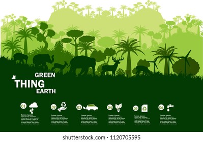 Illustration of eco and world environment  concept