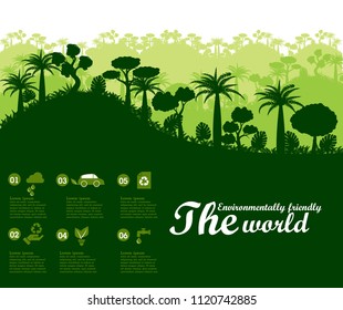 Illustration of eco and world environment  concept