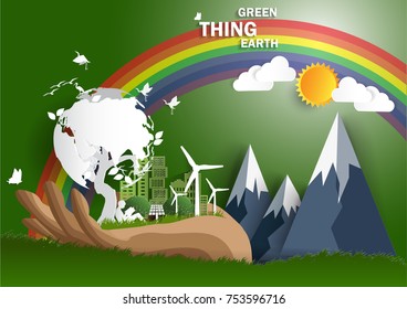 Illustration of eco and world environment  concept