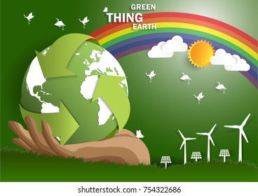 Illustration of eco and world environment  concept