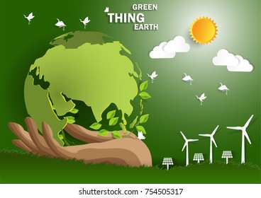 Illustration of eco and world environment  concept