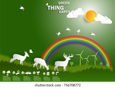 Illustration of eco and world environment  concept