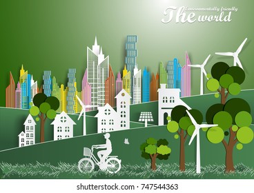 Illustration of eco and world environment day 
