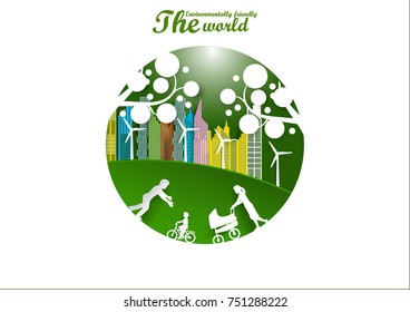 Illustration of eco and world environment day 