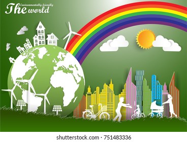 Illustration of eco and world environment day 