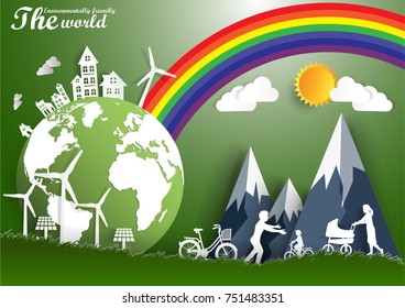 Illustration of eco and world environment day 