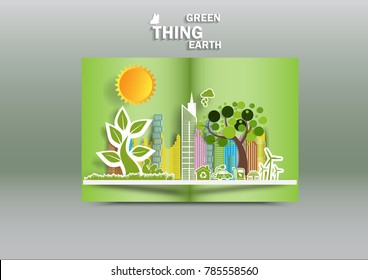 Illustration of eco and world environment day 