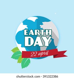 Illustration of an eco-friendly green earth design 