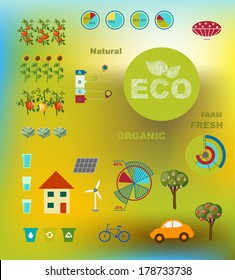 illustration of ecologically friendly infographics