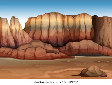 Illustration of the ecosystem desert