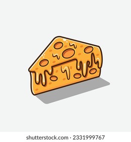Die Illustration von Edamer Käse