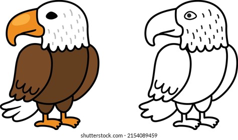 Illustration of educational coloring book vector