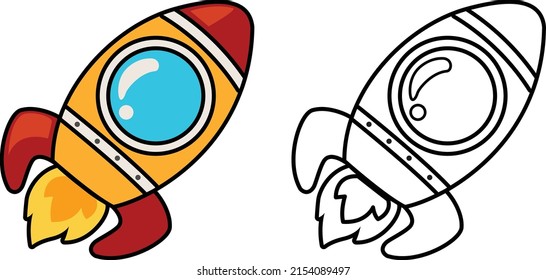 Ilustración del vector del libro de coloreado educativo