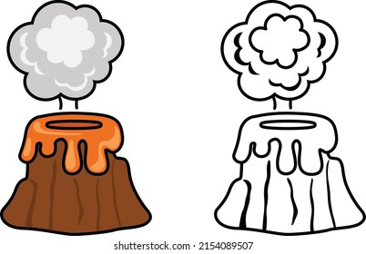Illustration of educational coloring book vector