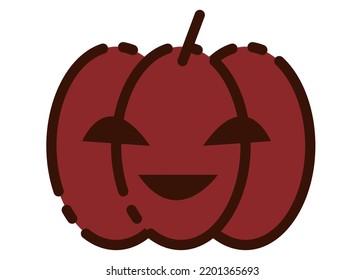 Illustration of an eerily laughing Jack-O-Lantern