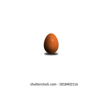an illustration of an egg in 3D model